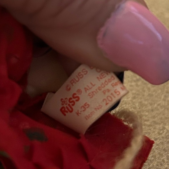 VTG RUSS BERRIE & CO. CHRISTMAS MOUSE & BONNET HOLLY DESIGNS 3 for $15 bundle - Picture 4 of 9